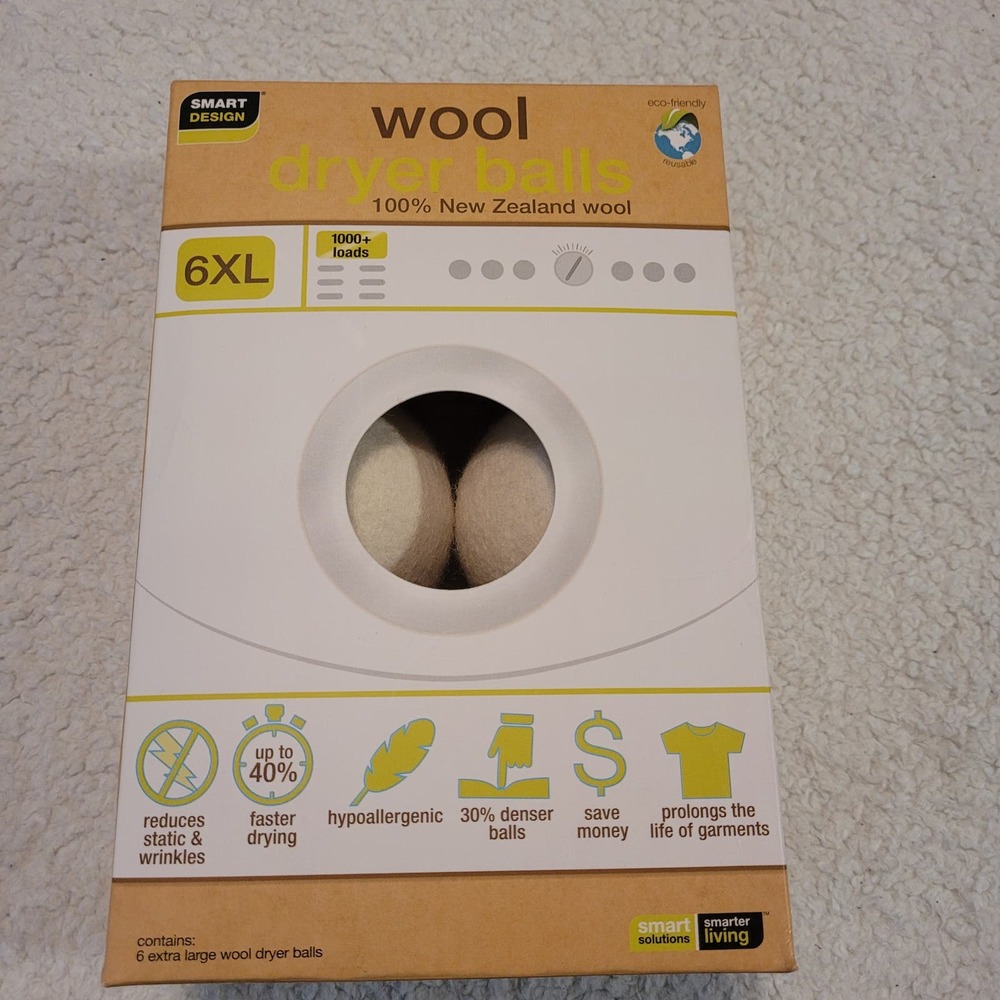 Wool Dryer Balls 6XL NIB